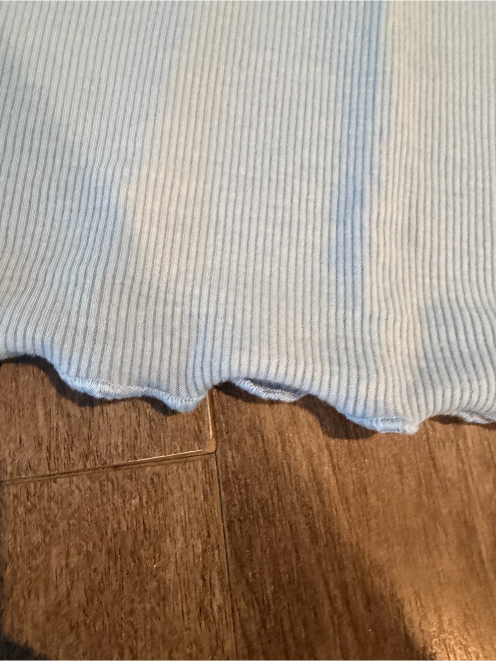 SHEIN Light Blue Ribbed Button Front Tank - Picture 3 of 6